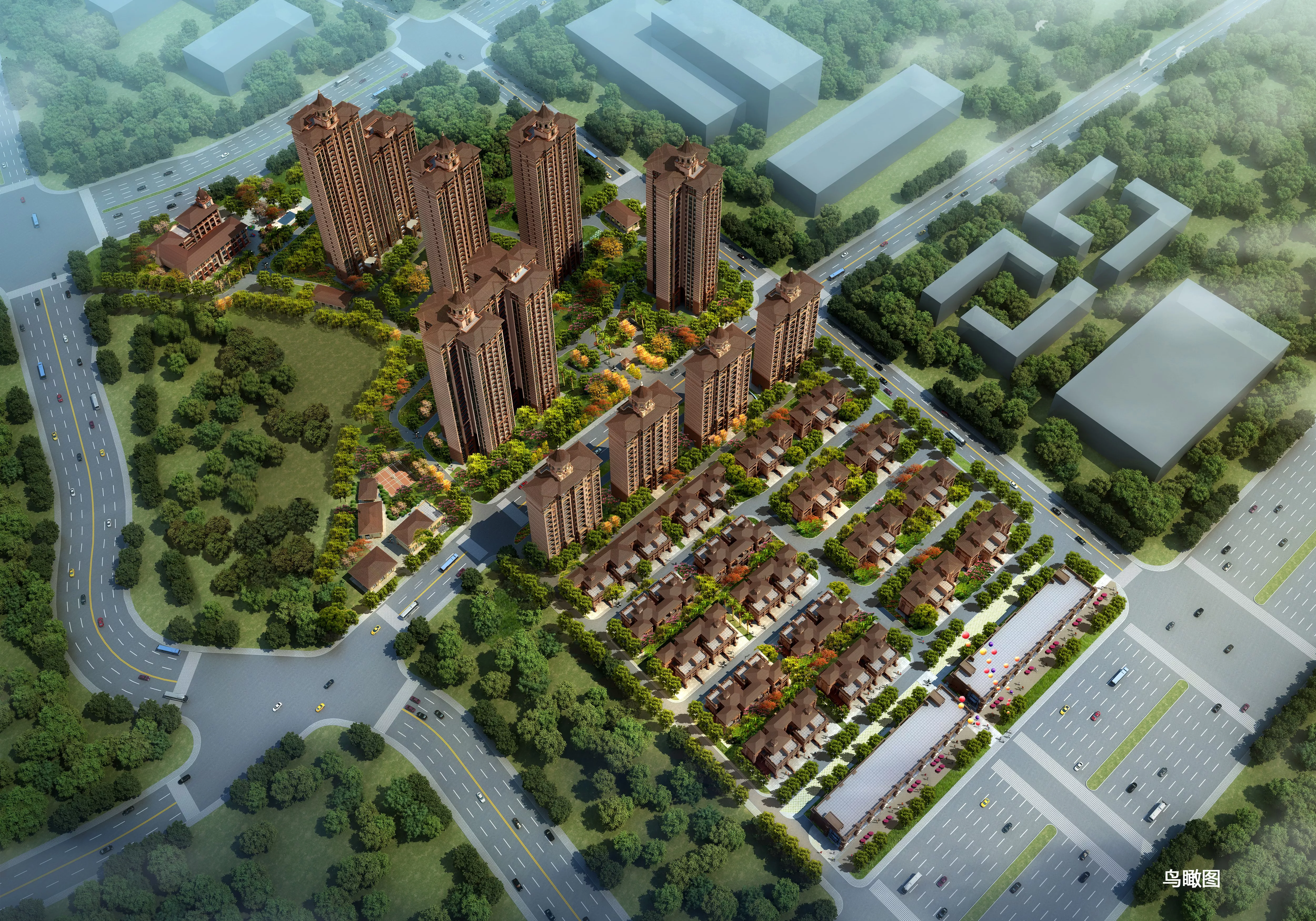 大型综合商住体——佳盛花园
位于广东省广州市番禺区
规模：17万㎡，地上32F，地下-2F
